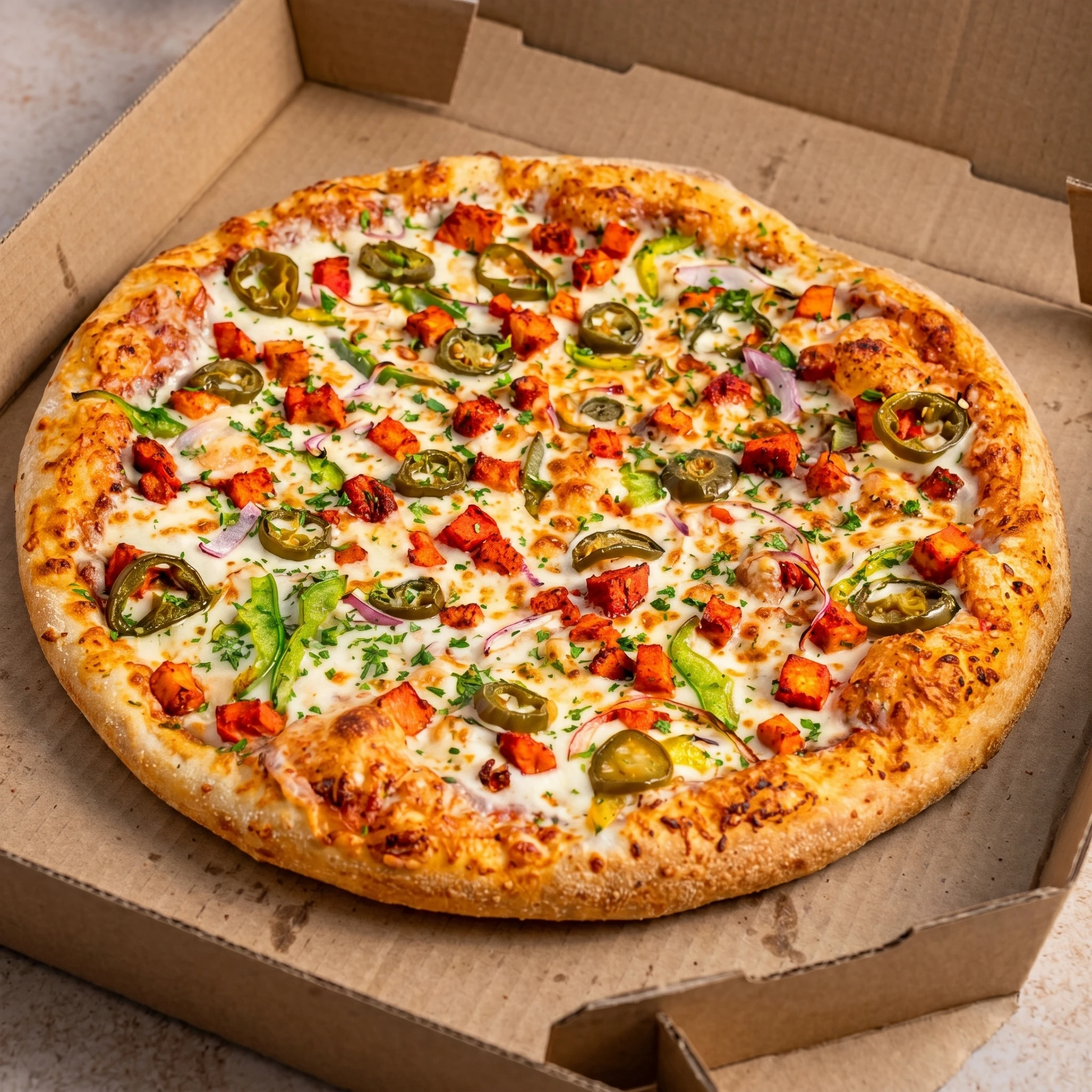 Hawaiian pizza at Fort Road Pizza and Donair 132 Ave Edmonton